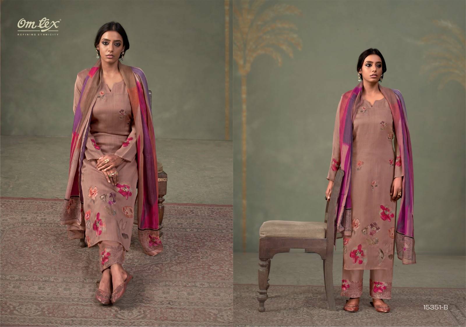 FERISHA By OMTEX 15351 Series Stylish Beautiful Colourful ORGANZA Dresses At Wholesale Price